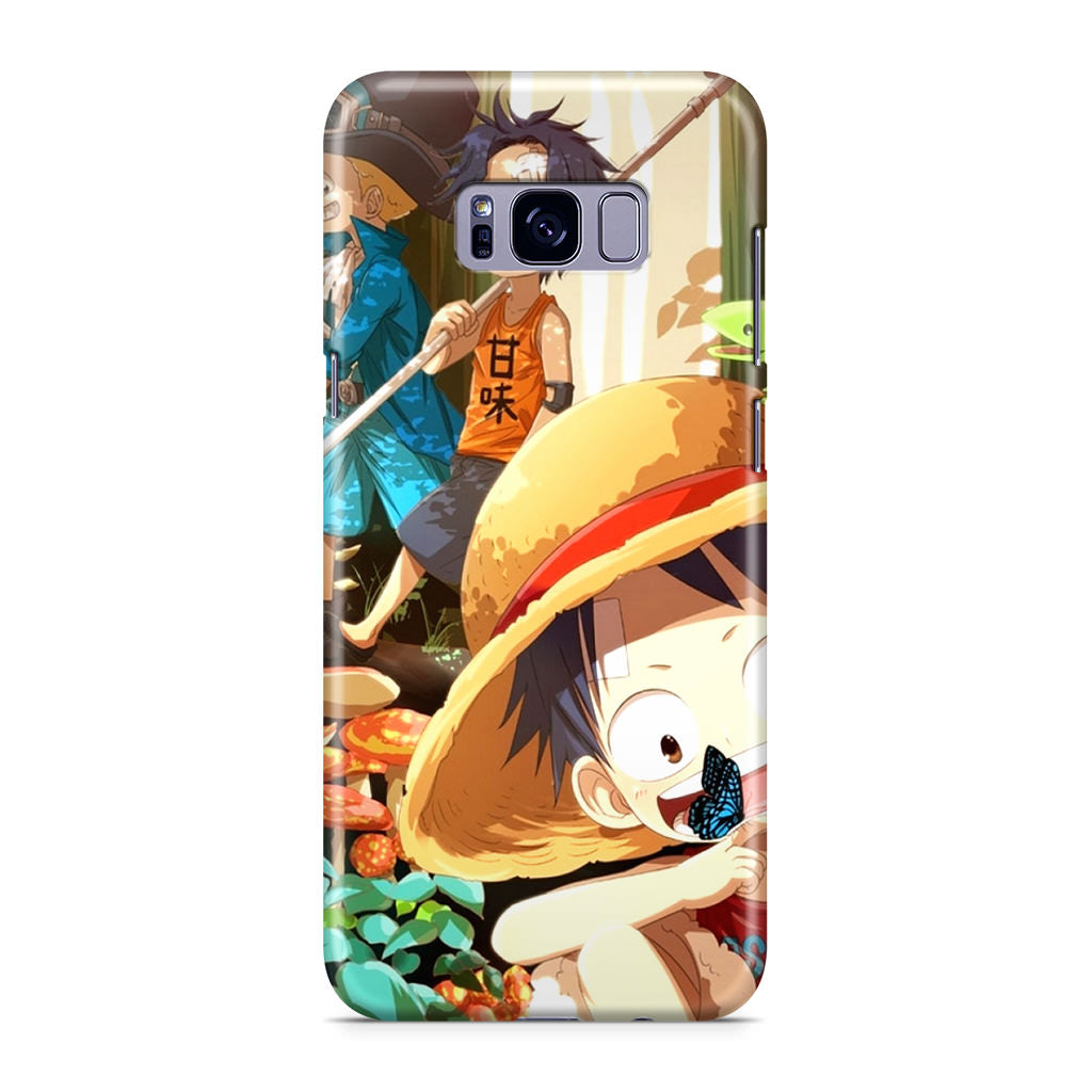 One Piece Little Sabo Ace Luffy Cute Galaxy S8 Plus Case