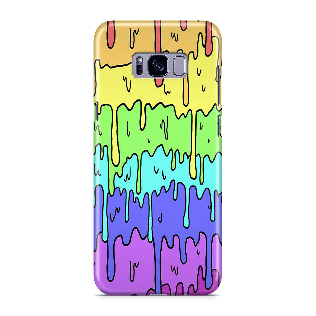 Pastel Kawaii Melting Rainbow Galaxy S8 Plus Case