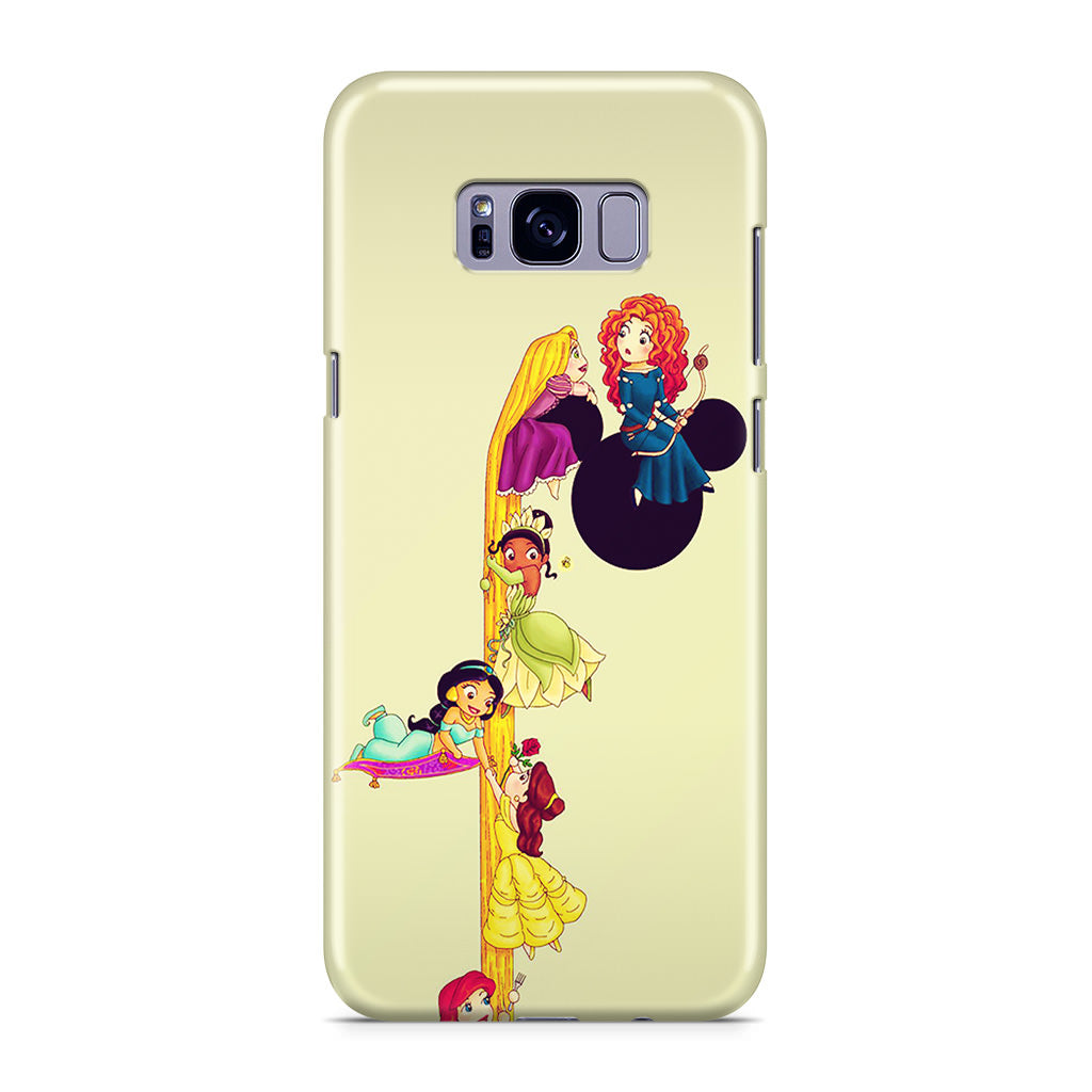 Princesses Climbing Rapunzel's Hair Galaxy S8 Plus Case