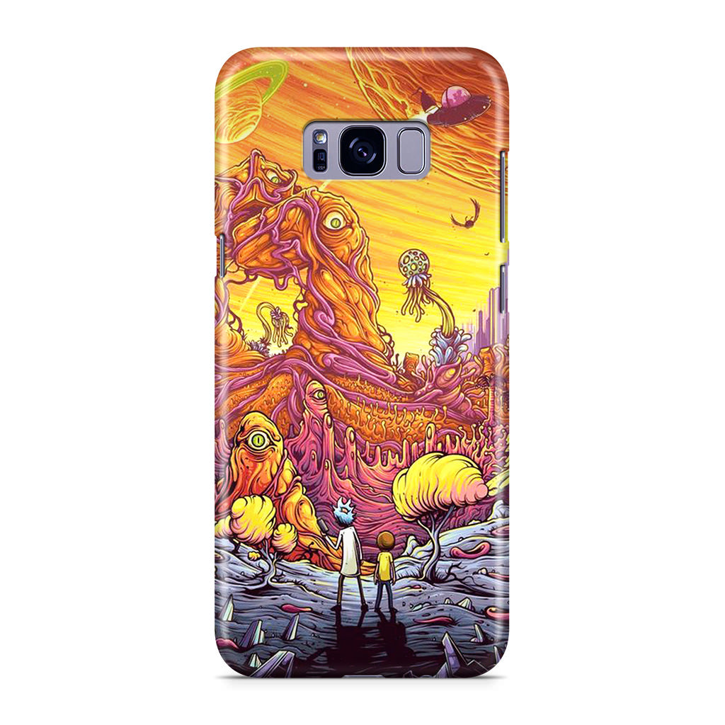 Rick And Morty Alien Planet Galaxy S8 Plus Case