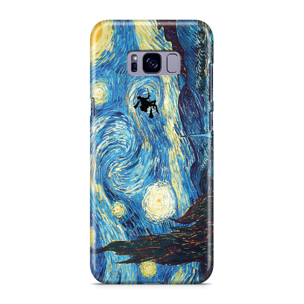 Witch Flying In Van Gogh Starry Night Galaxy S8 Plus Case