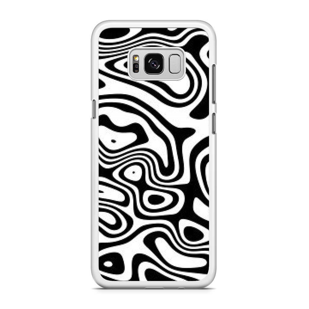 Abstract Black and White Background Galaxy S8 Case