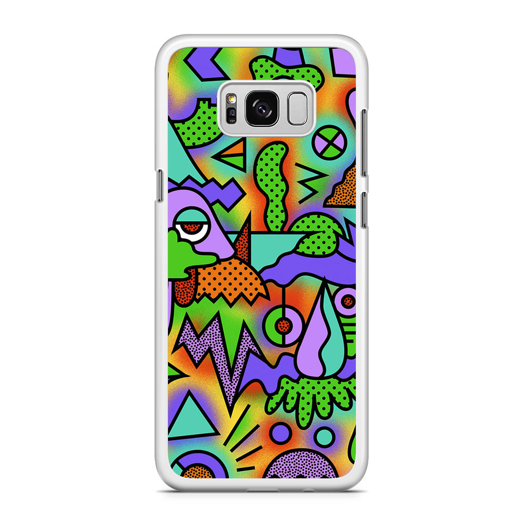 Abstract Colorful Doodle Art Galaxy S8 Case