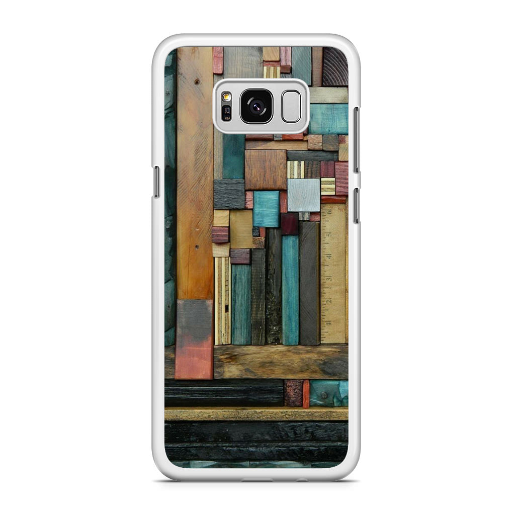 Painted Abstract Wood Sculptures Galaxy S8 Case