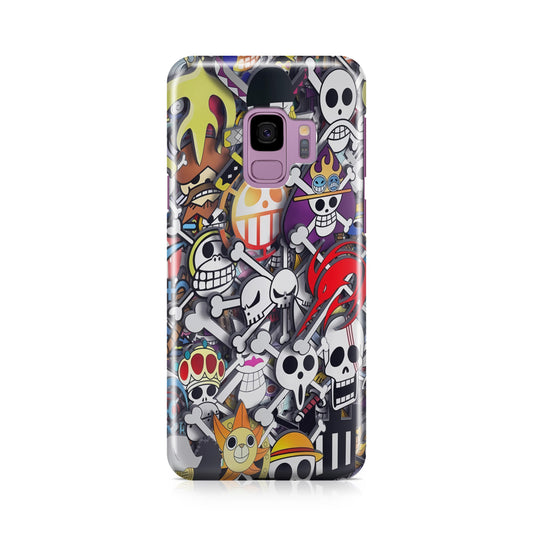 All Pirate Symbols One Piece Galaxy S9 Case