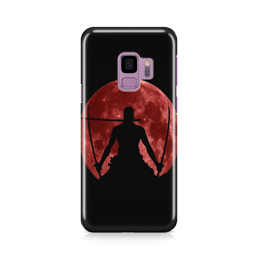 Silhouette Of Zoro In Santoryu Mode Galaxy S9 Case