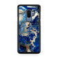 Abstract Golden Blue Paint Art Galaxy S9 Plus Case