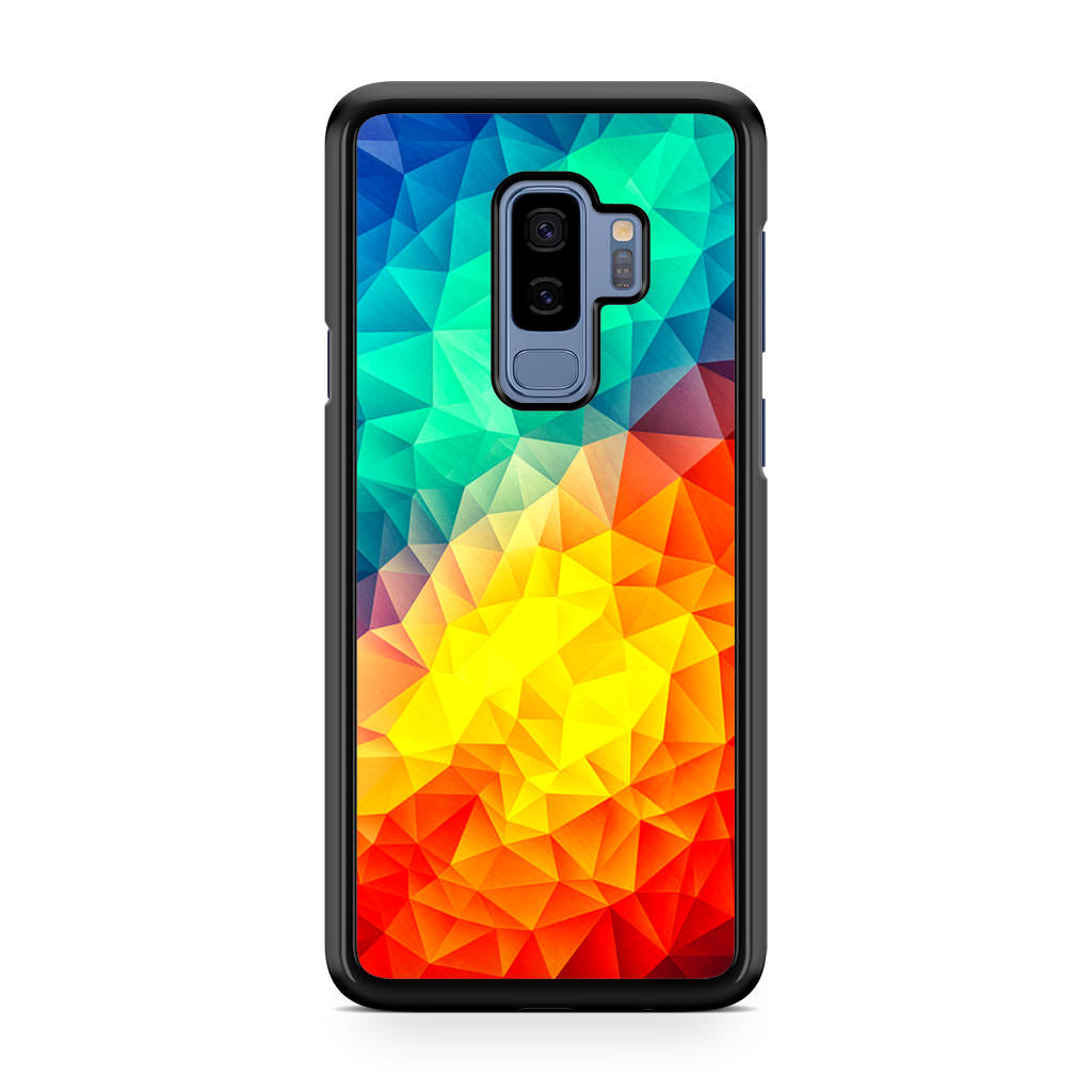 Abstract Multicolor Cubism Painting Galaxy S9 Plus Case