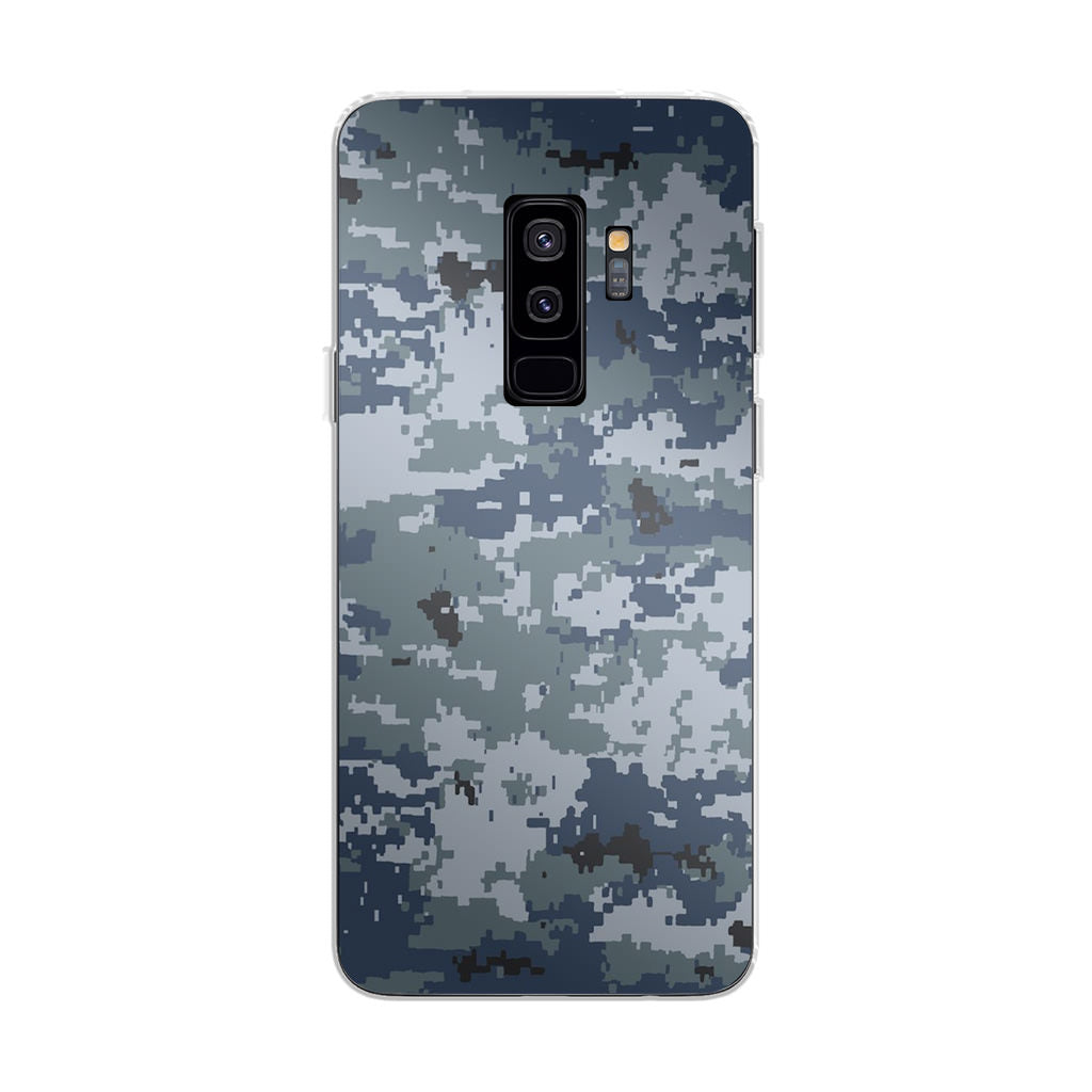 Navy Camo Galaxy S9 Plus Case