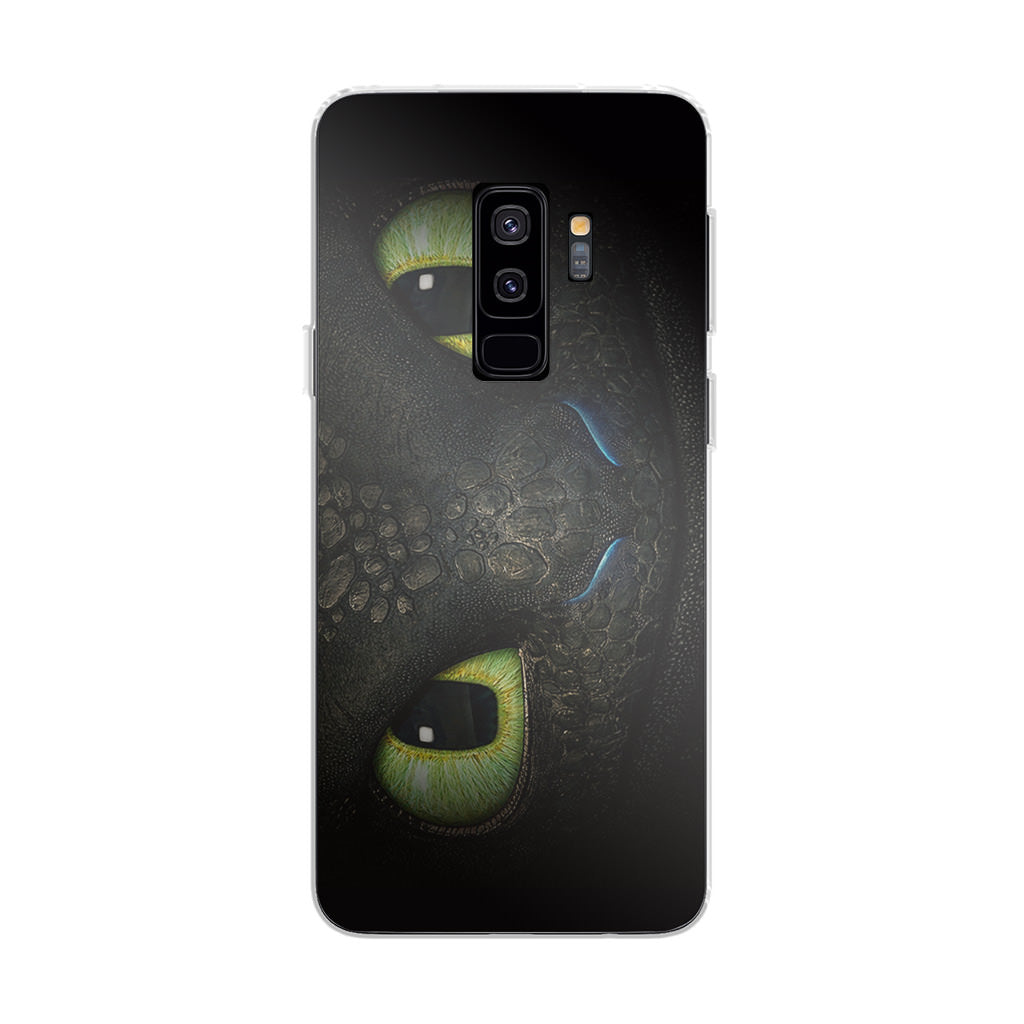 Toothless Dragon Eyes Close Up Galaxy S9 Plus Case