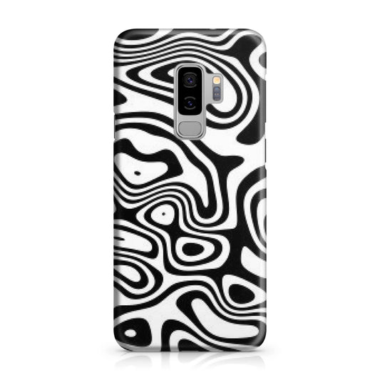 Abstract Black and White Background Galaxy S9 Plus Case