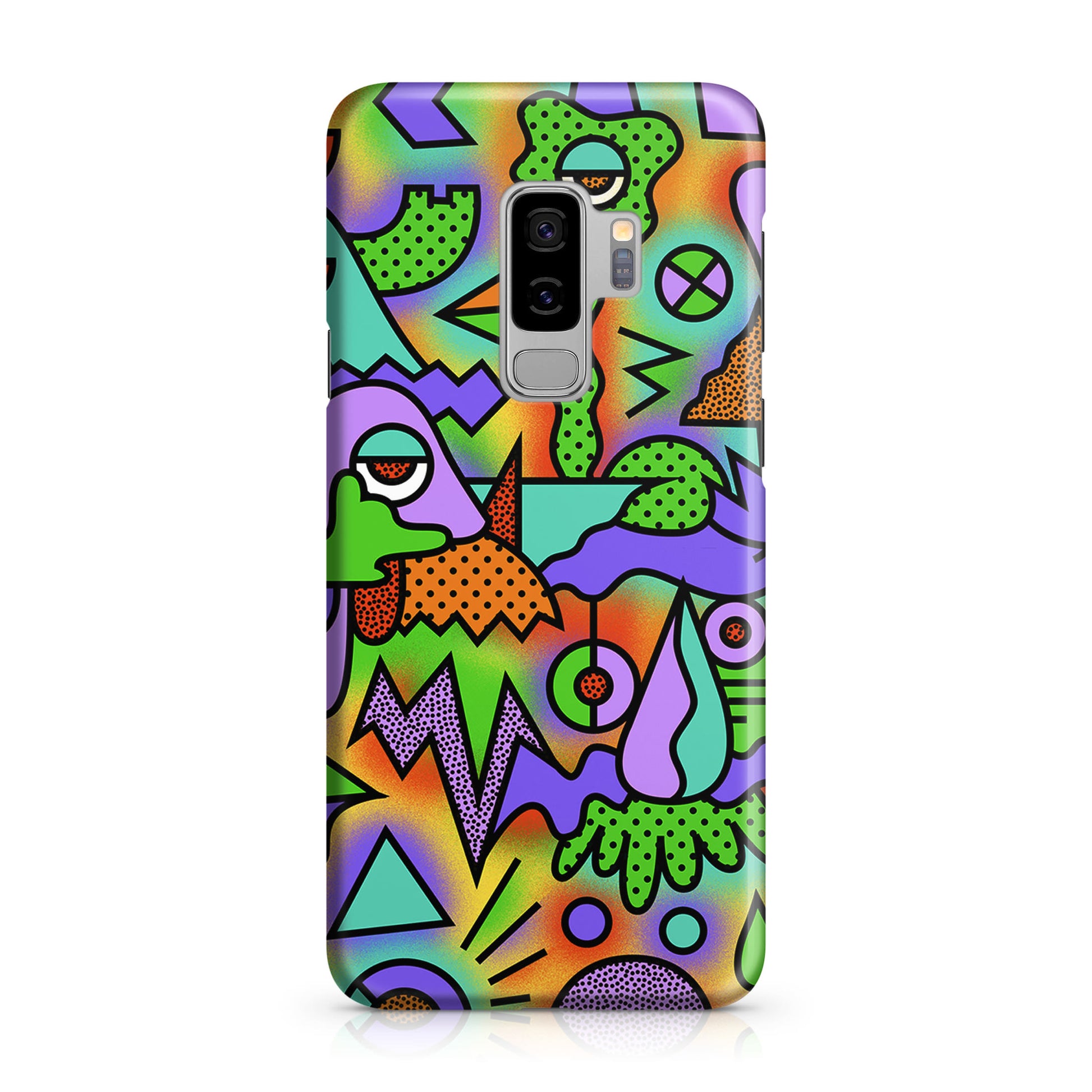 Abstract Colorful Doodle Art Galaxy S9 Plus Case