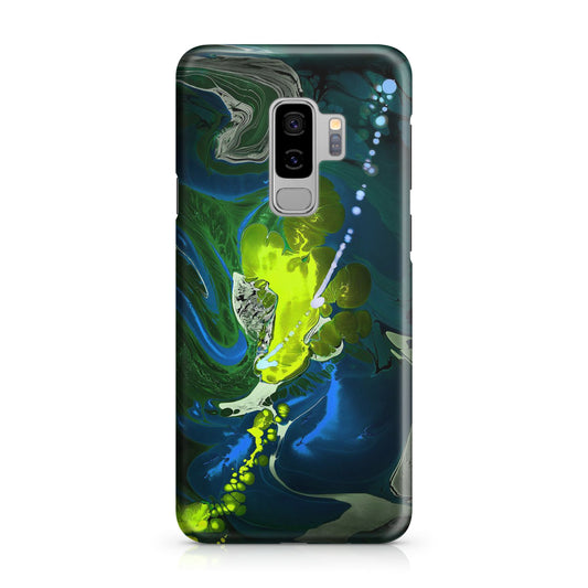 Abstract Green Blue Art Galaxy S9 Plus Case