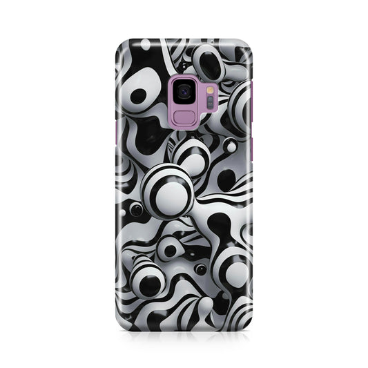 Abstract Art Black White Galaxy S9 Case
