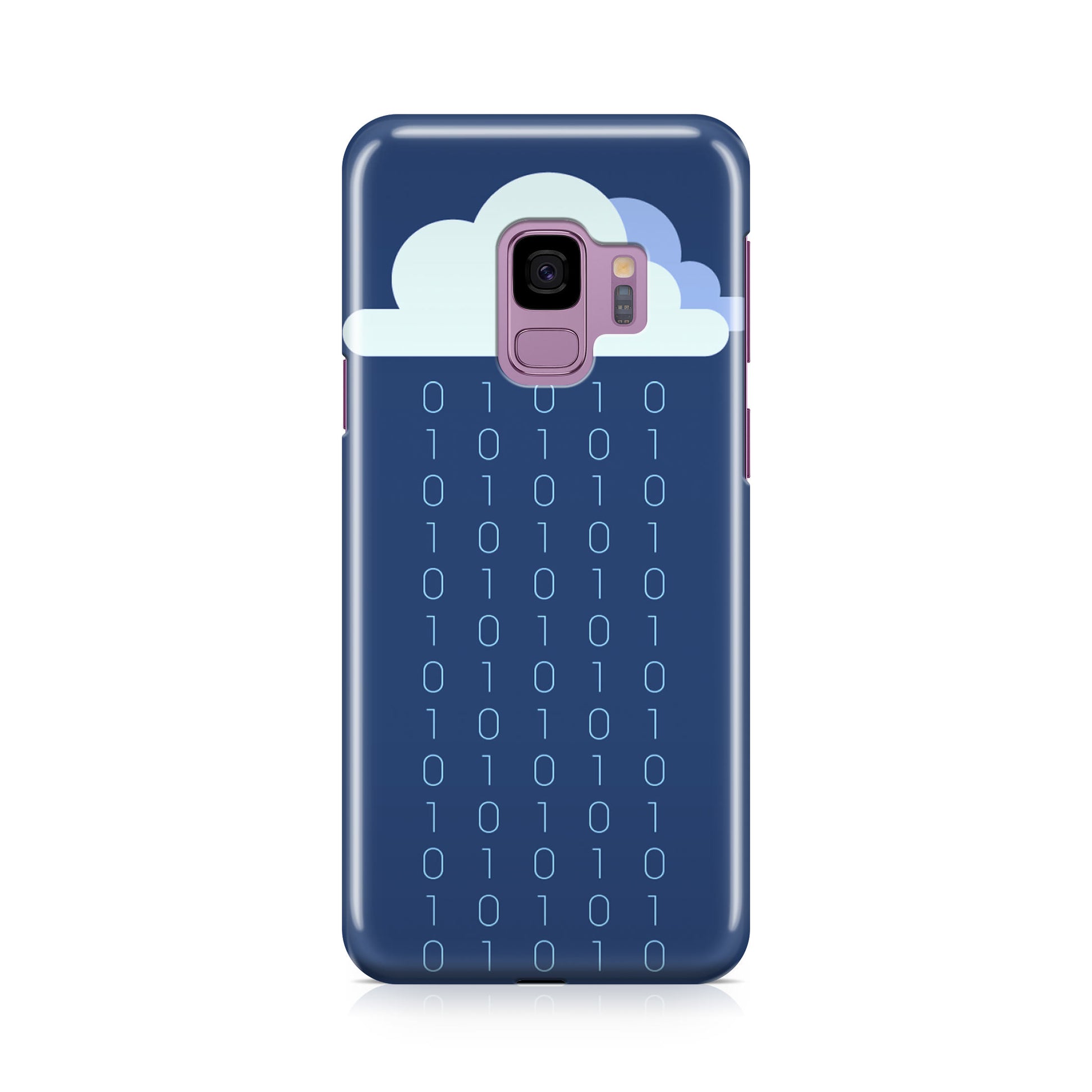 Abstract Binary Minimalist Galaxy S9 Case