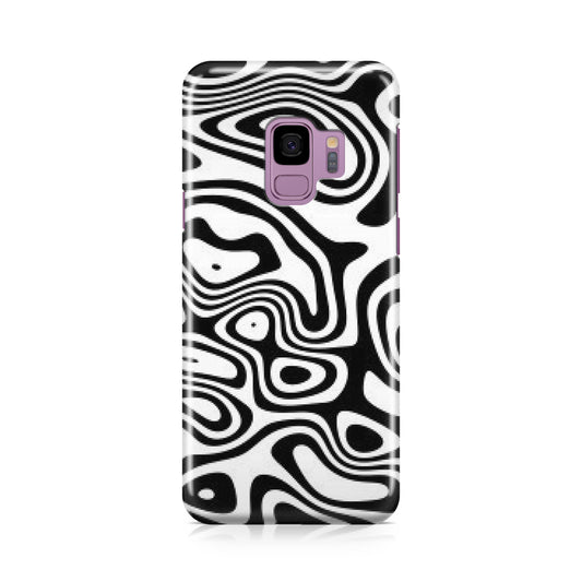 Abstract Black and White Background Galaxy S9 Case