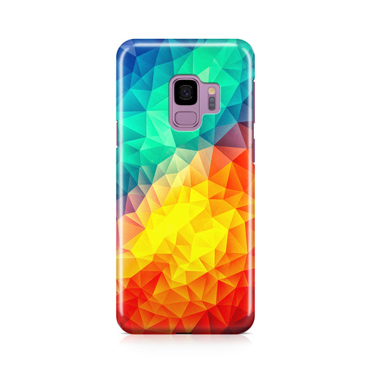 Abstract Multicolor Cubism Painting Galaxy S9 Case