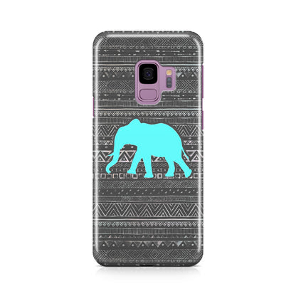 Aztec Elephant Turquoise Galaxy S9 Case