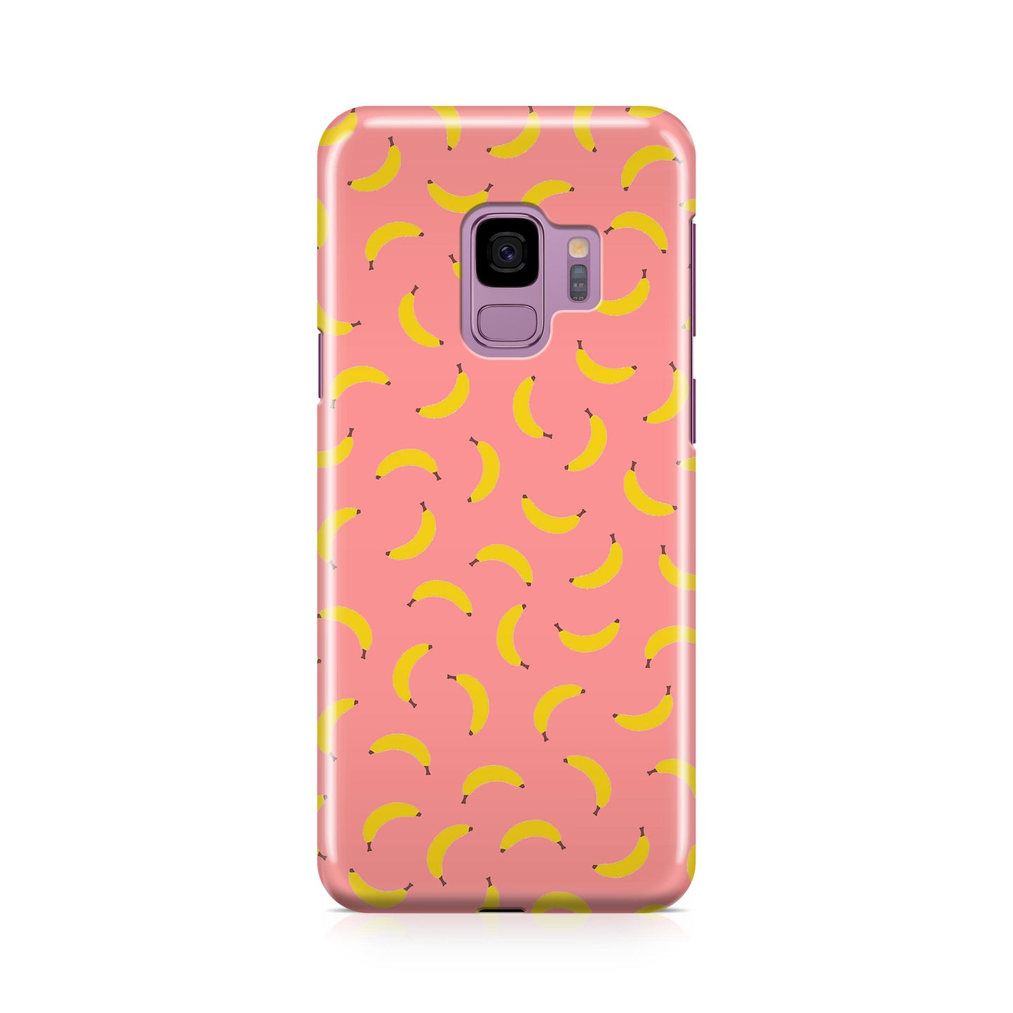 Bananas Fruit Pattern Pink Galaxy S9 Case