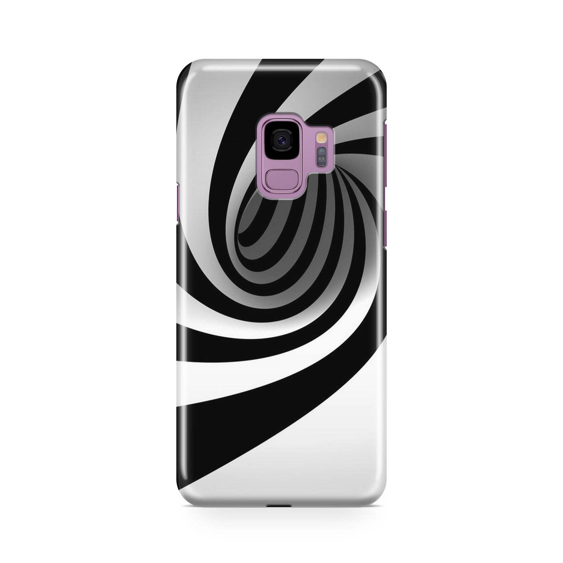 Black and White Twist Galaxy S9 Case