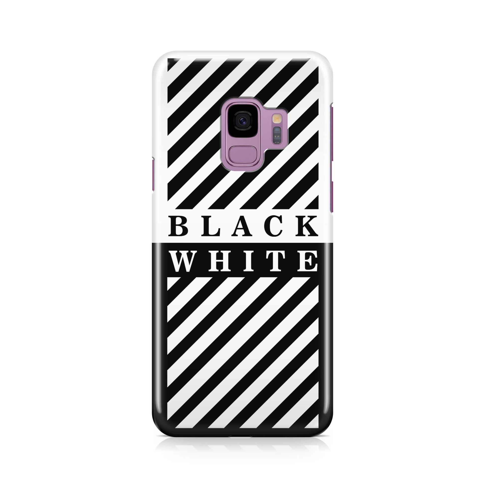 Black White Stripes Galaxy S9 Case