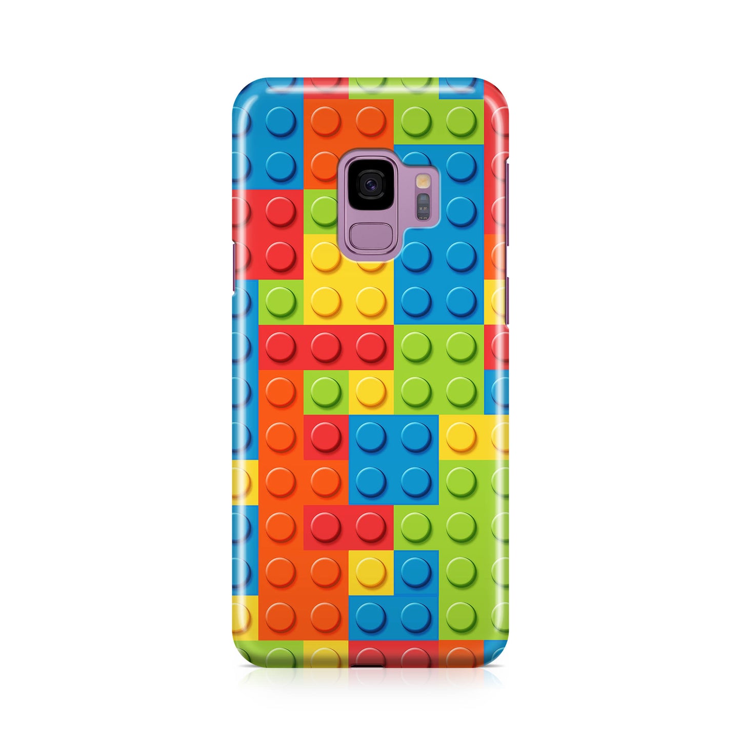 Blocks Rainbow Pattern Galaxy S9 Case