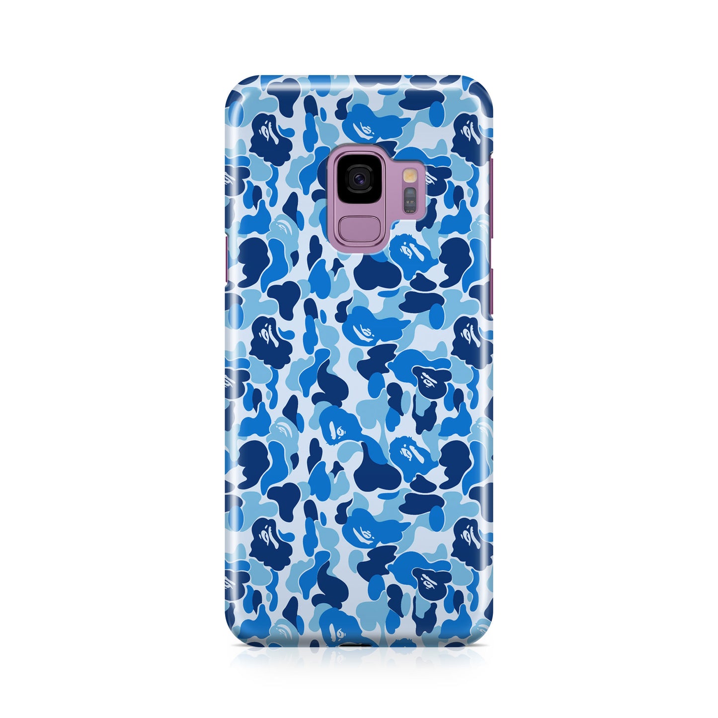 Blue Camo Galaxy S9 Case