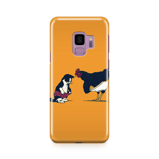 Cat Chicken Yellow Underwear Cute Galaxy S9 Case