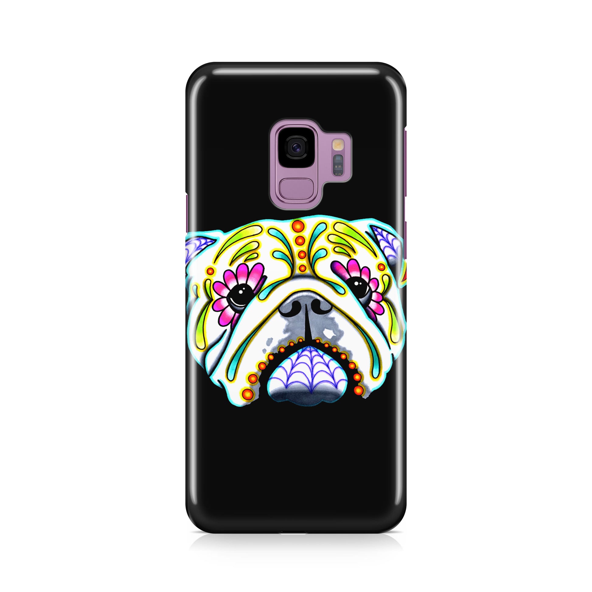 Colorful Bulldog Art Galaxy S9 Case