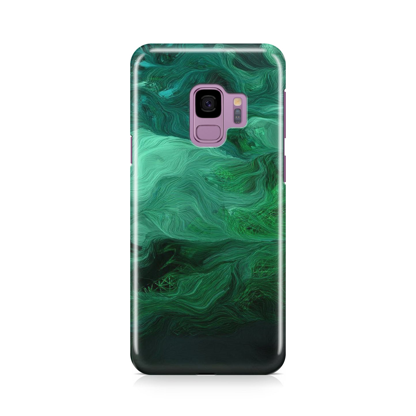 Green Abstract Art Galaxy S9 Case