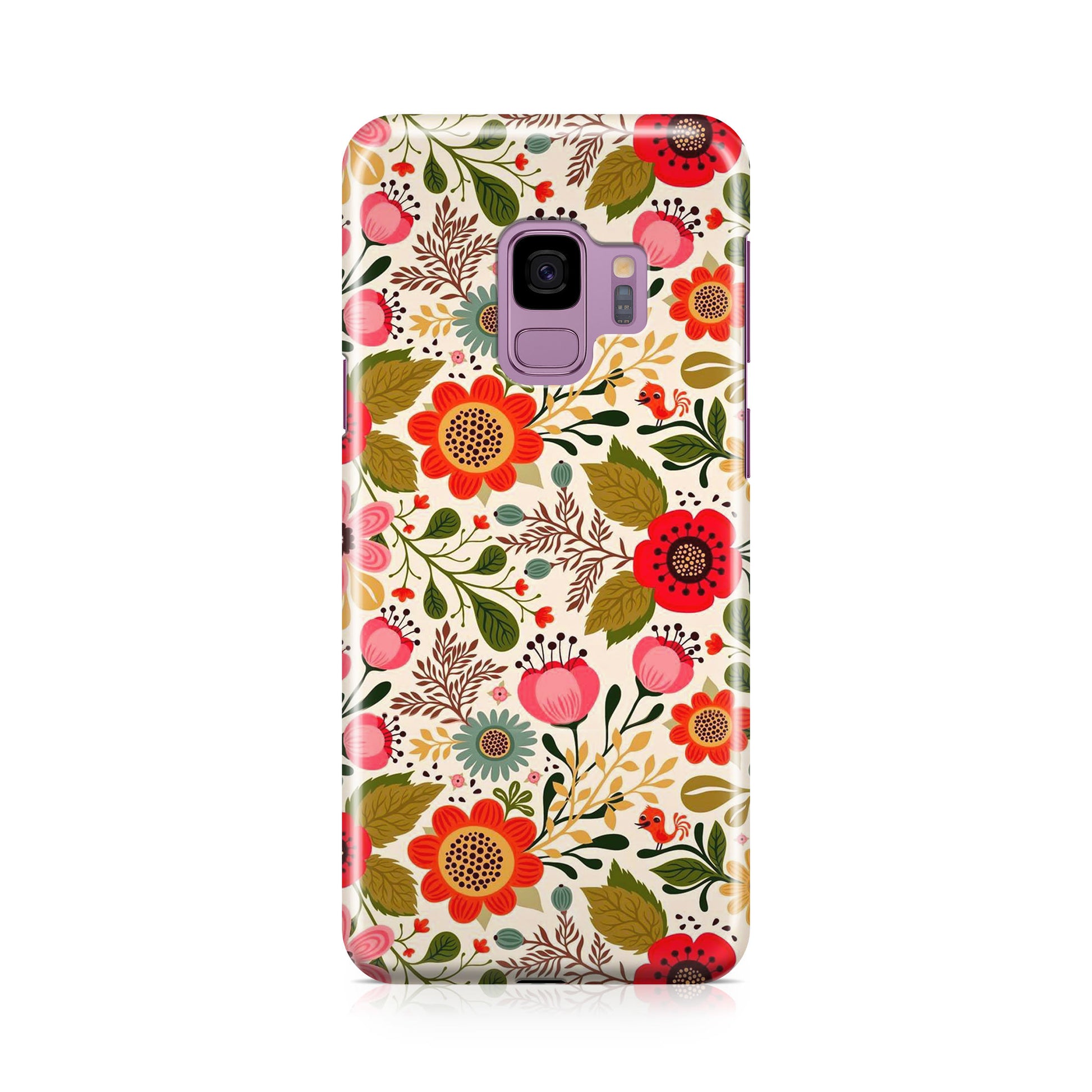 Hello Spring Pattern Galaxy S9 Case