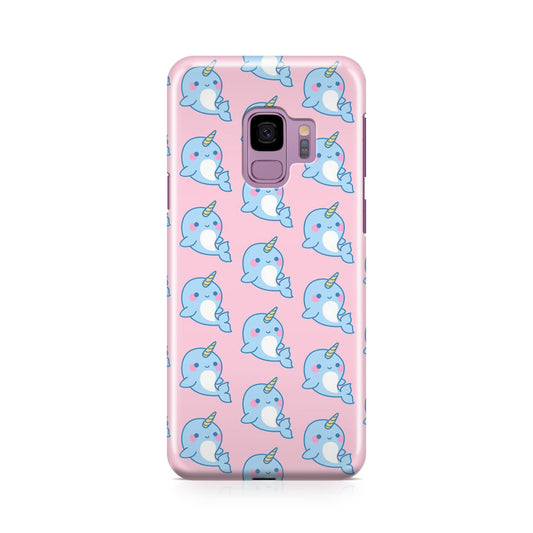 Horned Whales Pattern Galaxy S9 Case