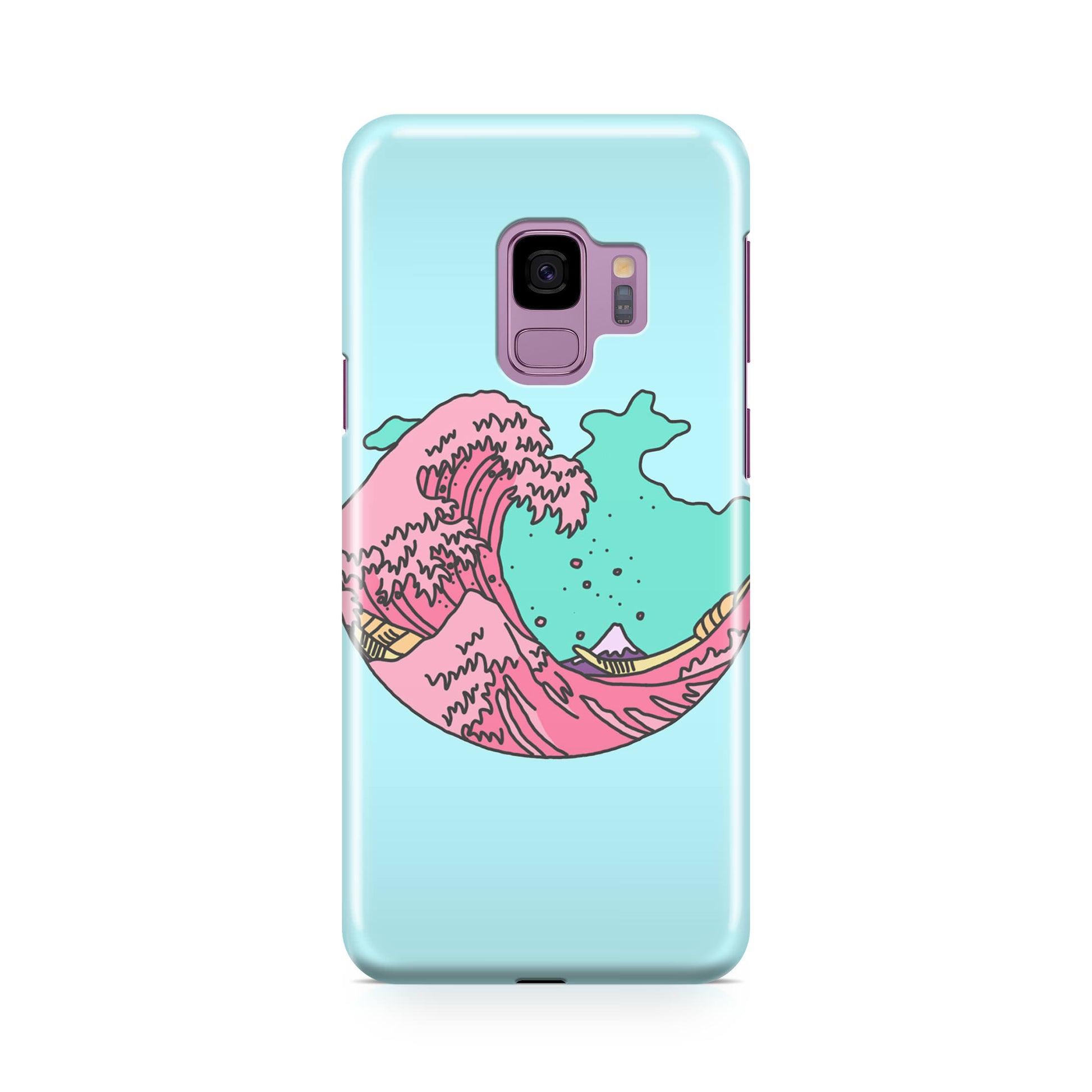 Japanese Pastel Wave Galaxy S9 Case