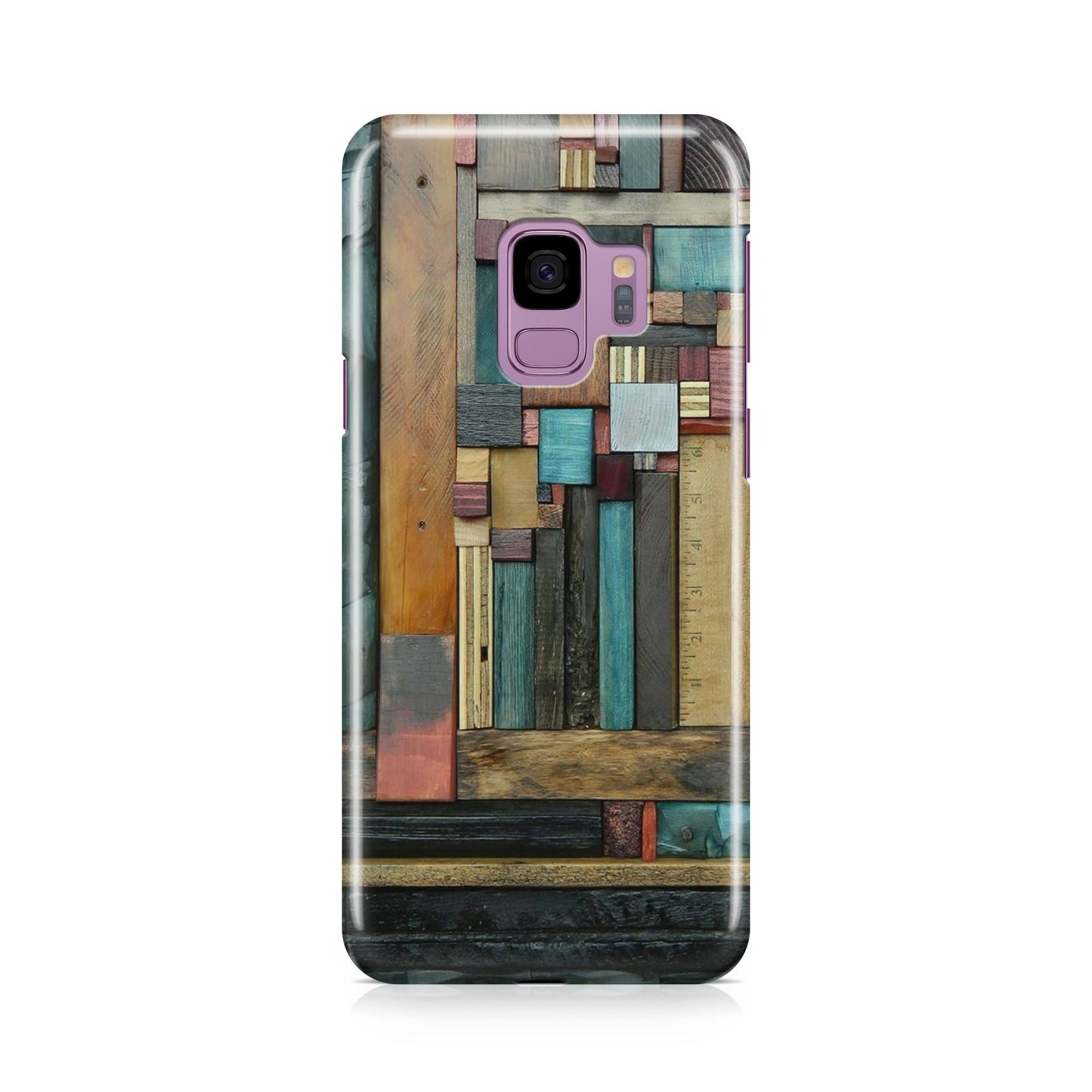 Painted Abstract Wood Sculptures Galaxy S9 Case