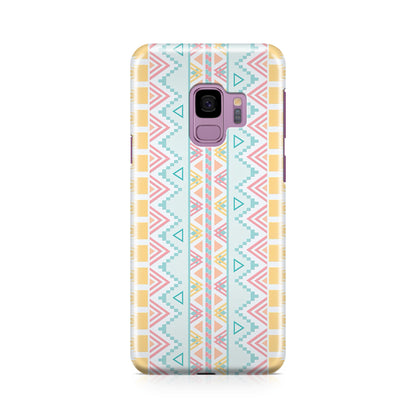 Peach Aztec Pattern Galaxy S9 Case