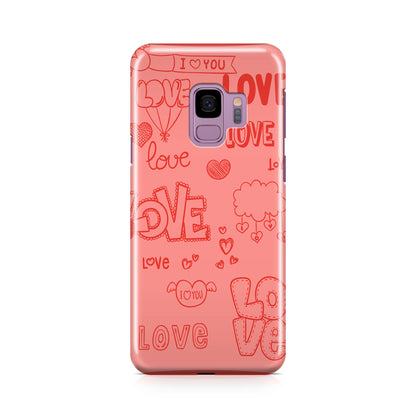 Pink Lover Galaxy S9 Case