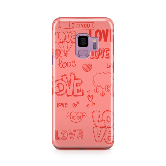 Pink Lover Galaxy S9 Case