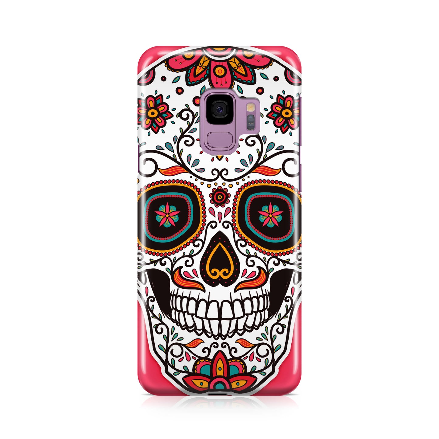 Pink Sugar Skull Galaxy S9 Case