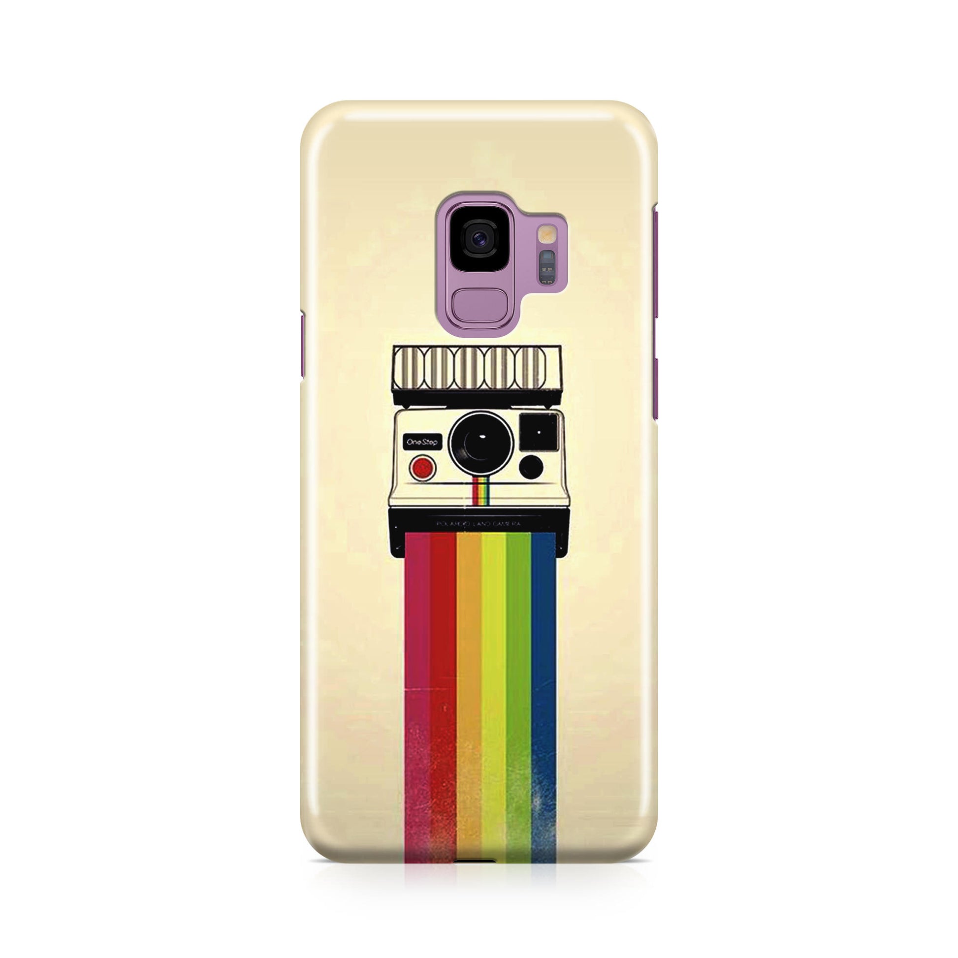 Polaroid Camera Colorful Rainbow Galaxy S9 Case