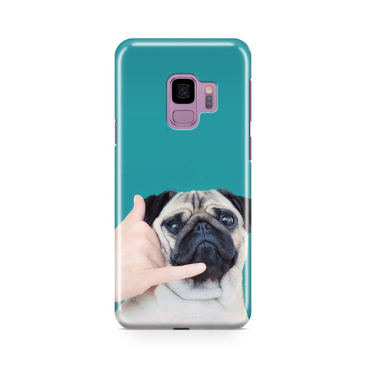 Pug is on the Phone Galaxy S9 Case