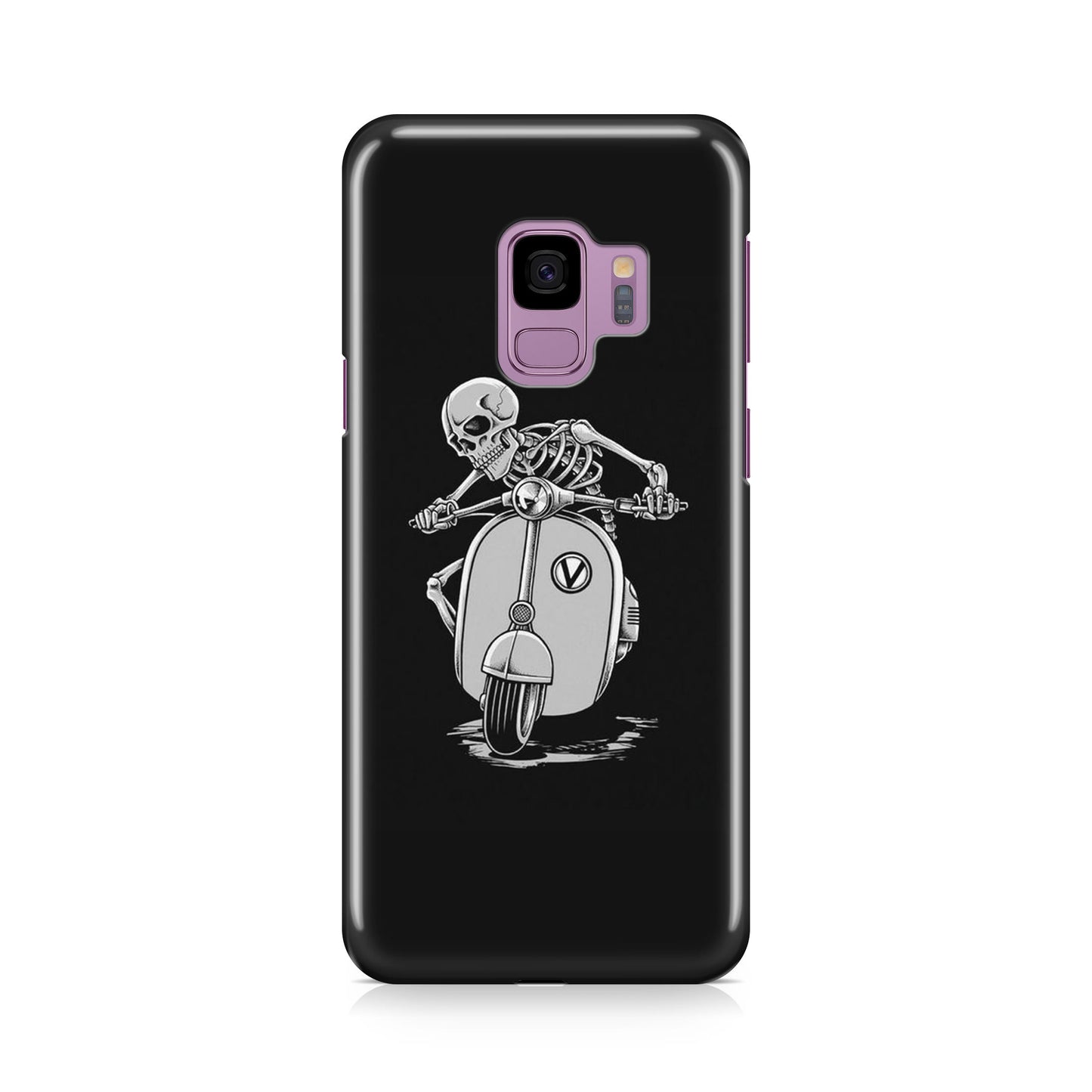 Skeleton Rides Scooter Galaxy S9 Case