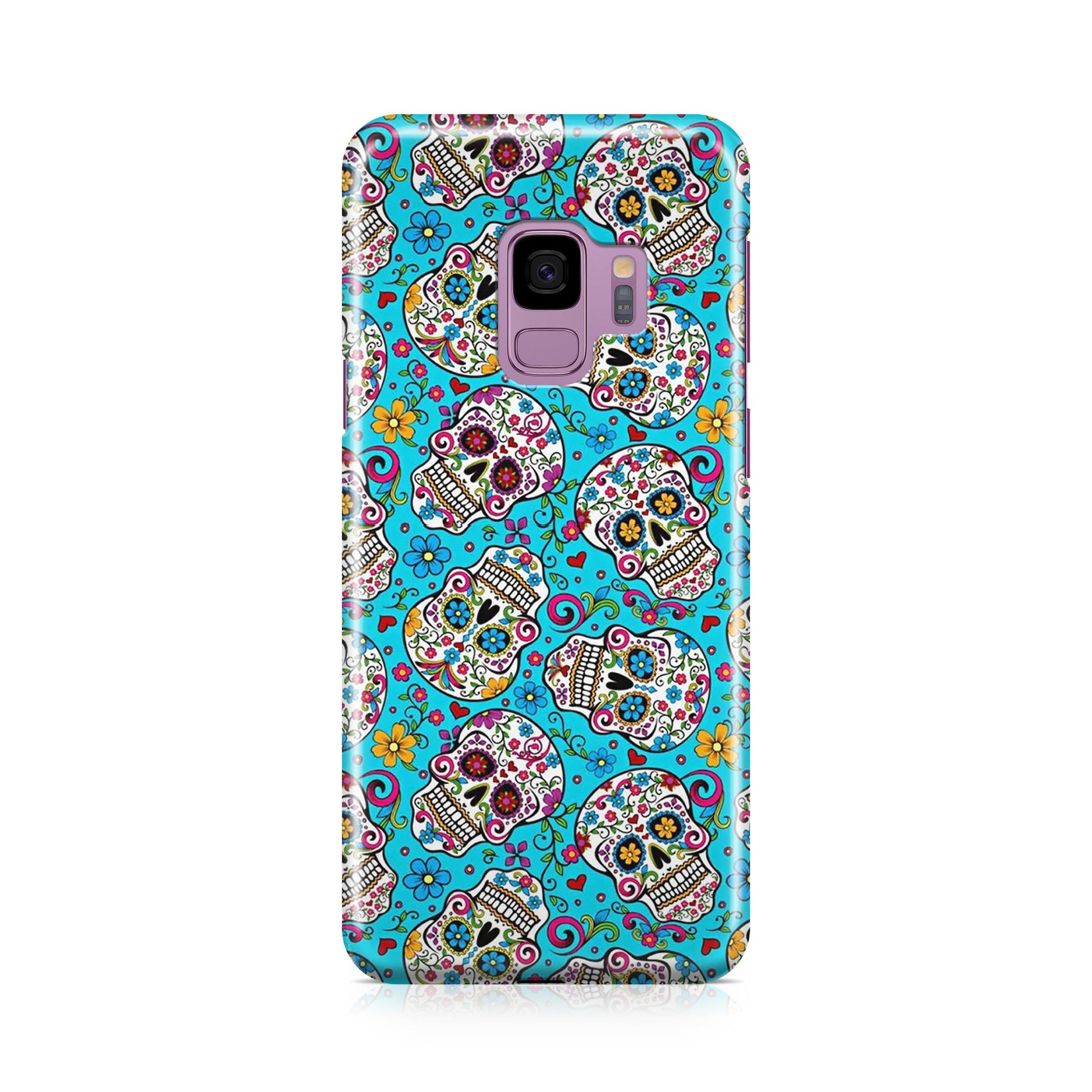 Skull Floral Sugar Galaxy S9 Case