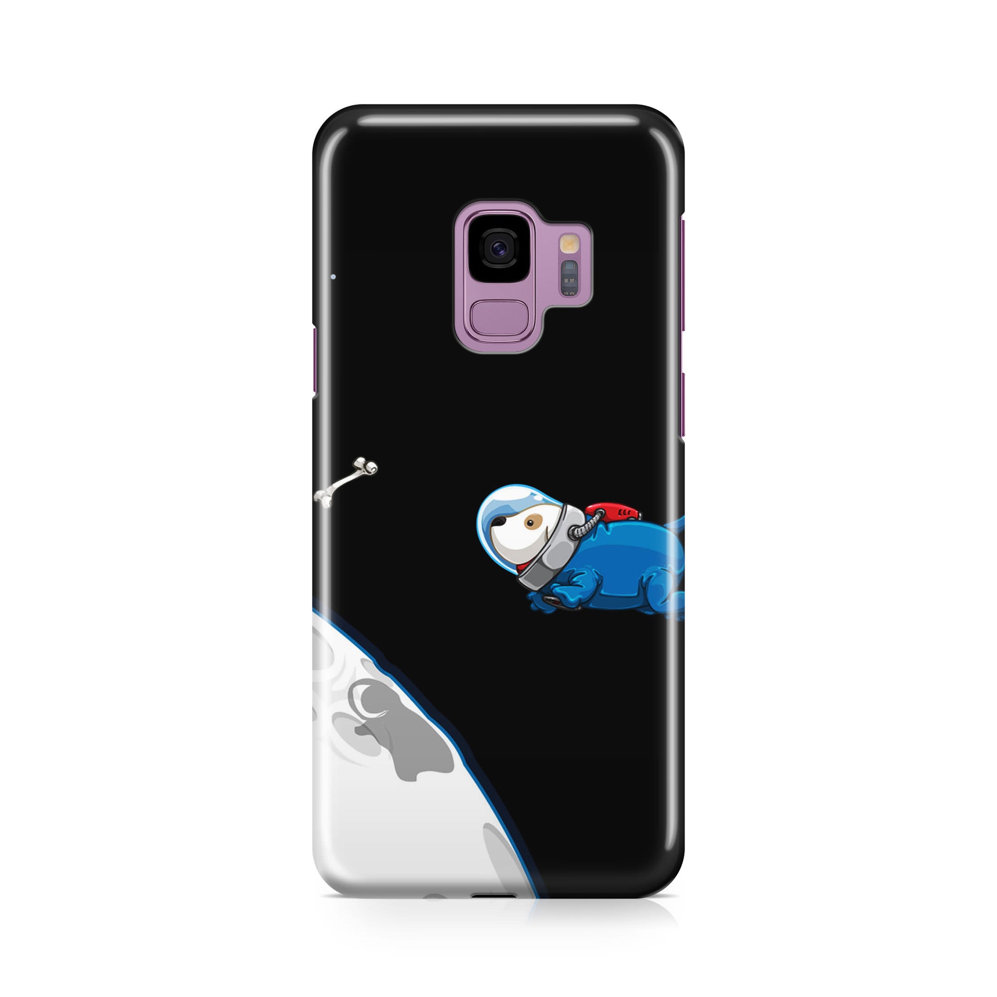 Space Dog Chasing A Bone Galaxy S9 Case