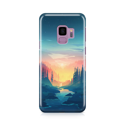 Sunset at The River Galaxy S9 Case