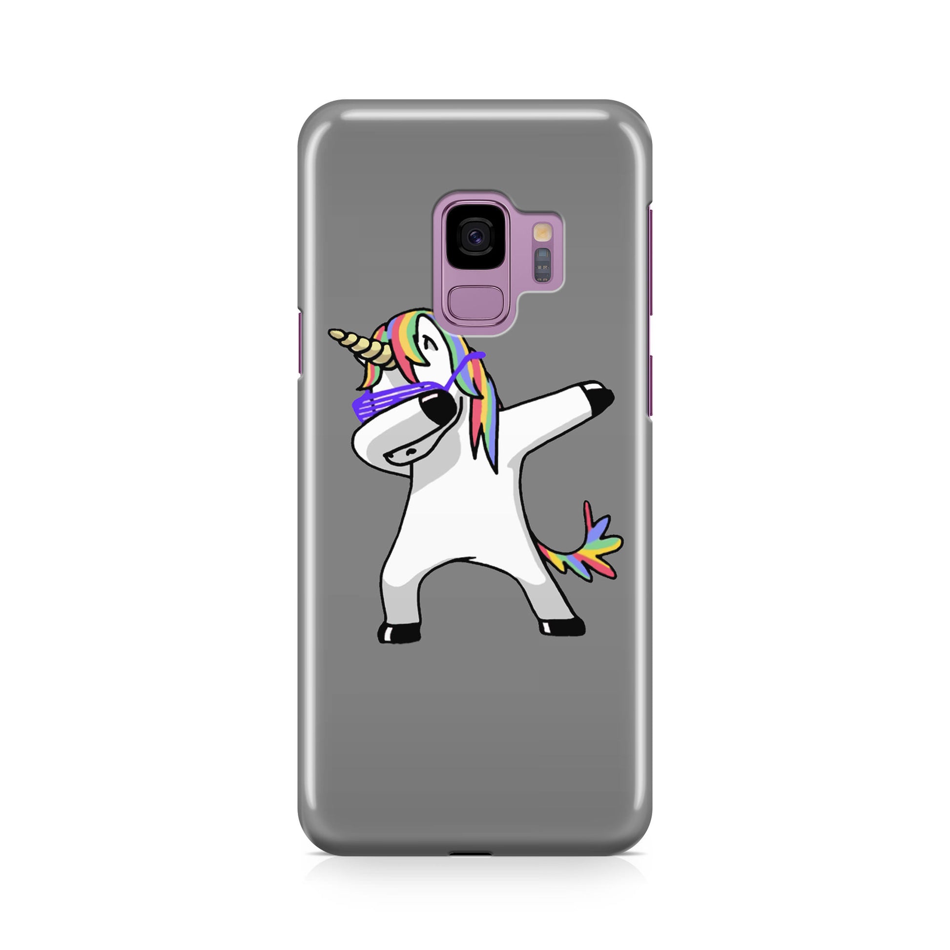 Unicorn Dabbing Grey Galaxy S9 Case