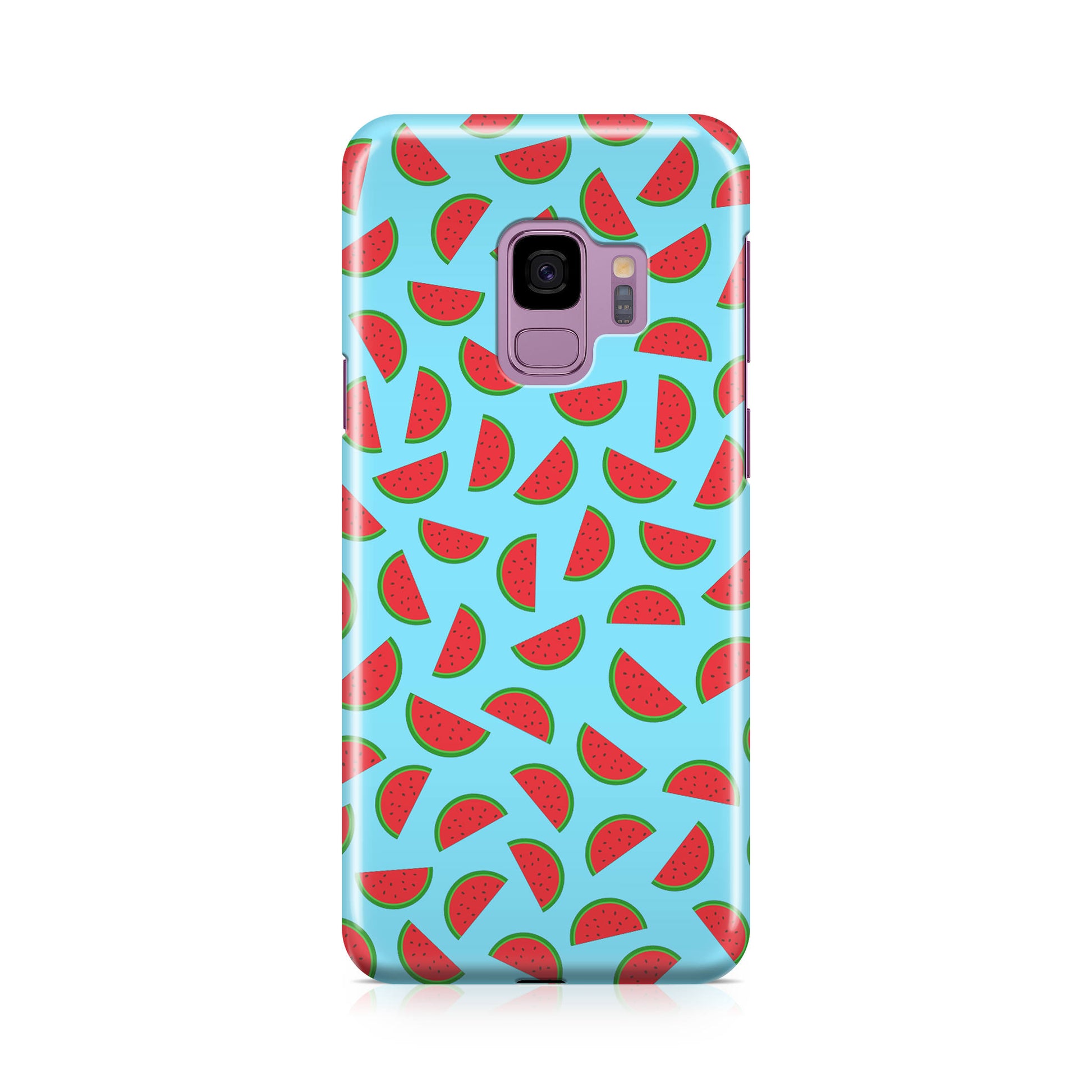 Watermelon Fruit Pattern Blue Galaxy S9 Case