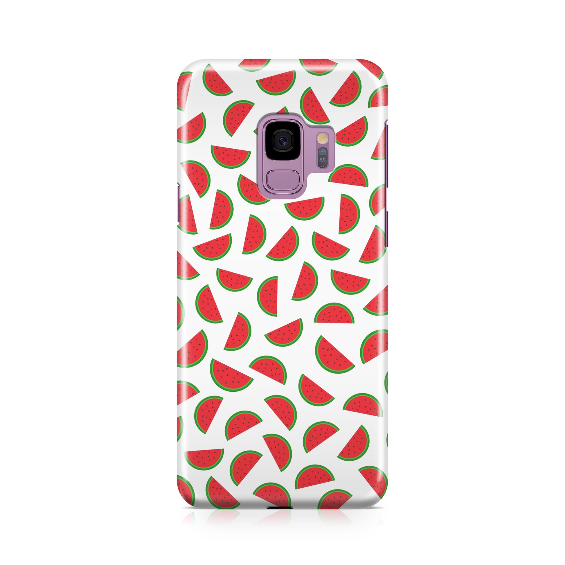 Watermelon Fruit Pattern White Galaxy S9 Case