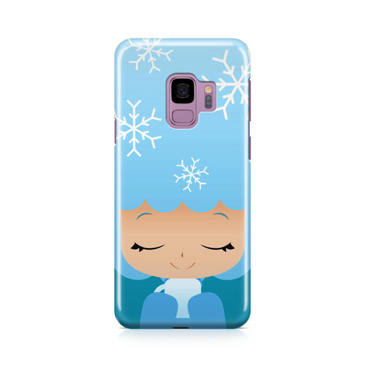 Winter Afro Girl Galaxy S9 Case