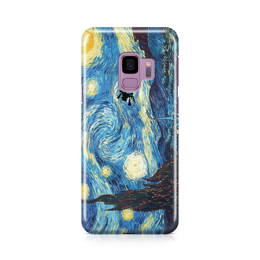 Witch on The Starry Night Sky Galaxy S9 Case