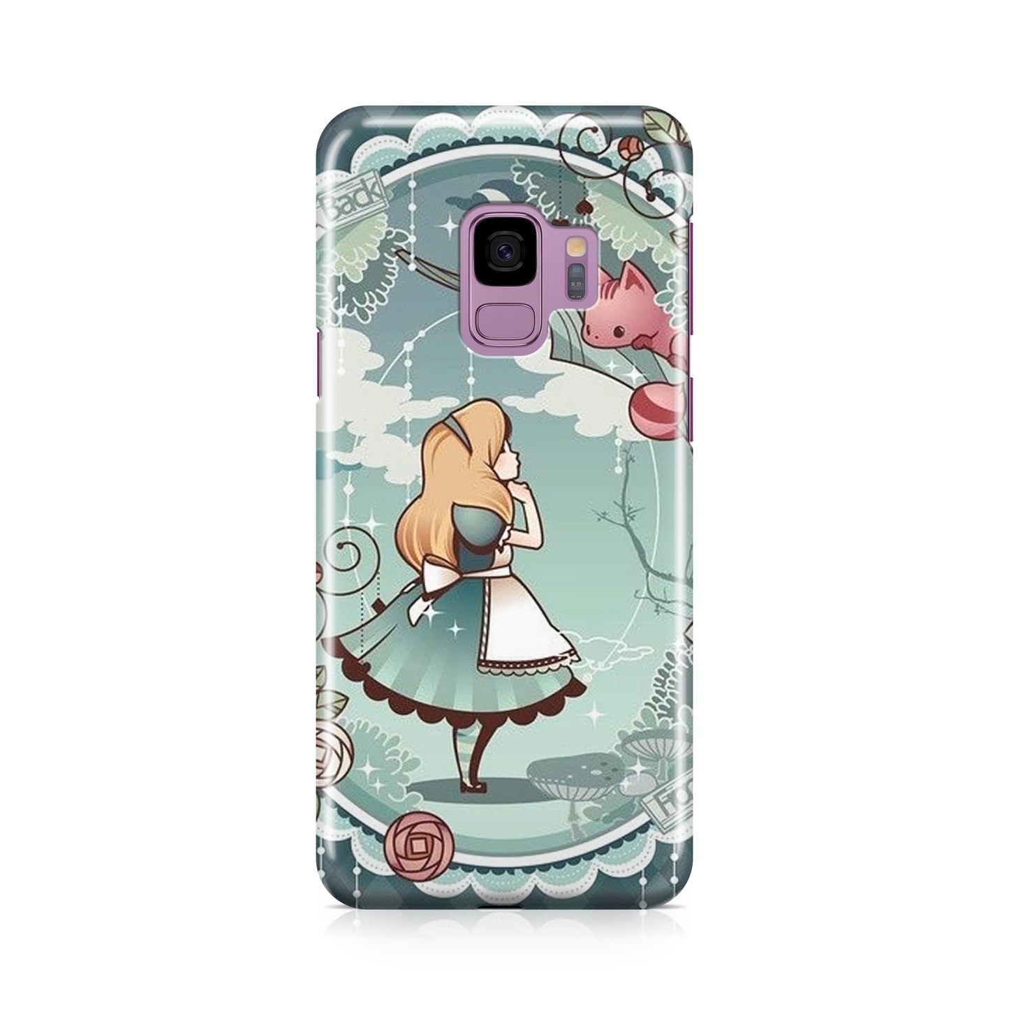 Alice And Cheshire Cat Poster Galaxy S9 Case